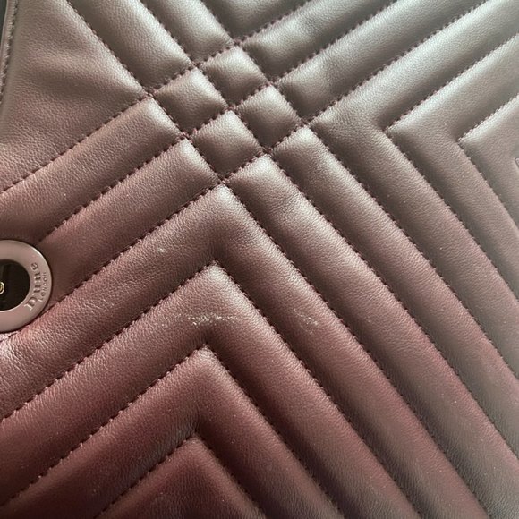 Dune quilted maroon handbag - Picture 4 of 5